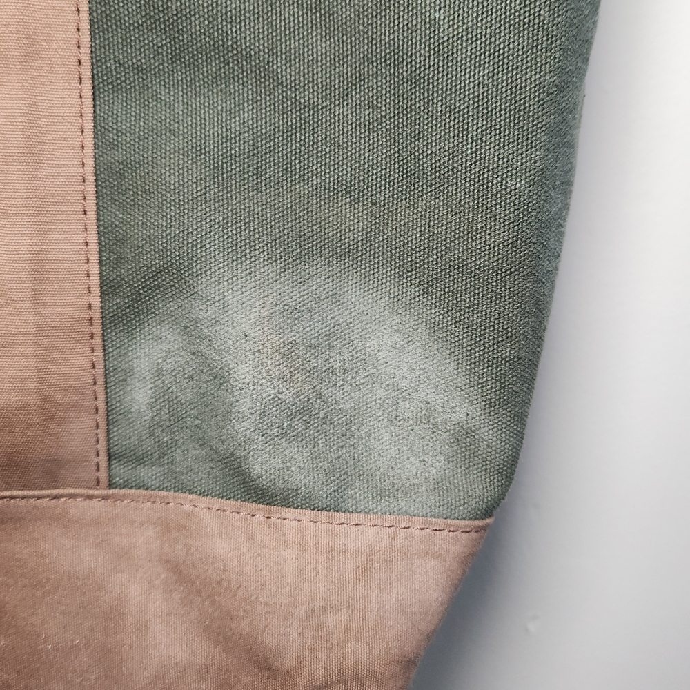 Orvis Forest Green and Tan Fishing Tackle Canvas Tote - Picture 6 of 9